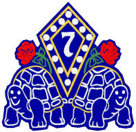2 turtles w/ roses + pearl pin