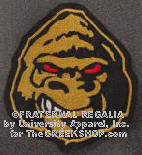angry ape face (front view)