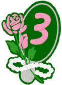 Open miror w/ rose & pearls, available with additional lettering