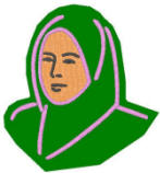 Lady wearing hijab