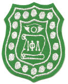 Iota Phi Lambda pearl pin