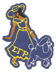 Poodle Lady (blue)