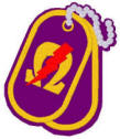 Omega dog tags symbol patch