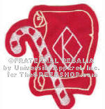 scroll w/ cane, originally designed by University Apparel