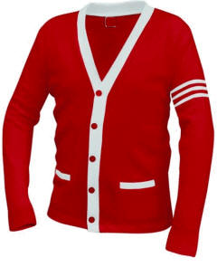 Order of the Eastern Star Cardigan sweater O.E.S Wool Long Sleeve Cardigan 