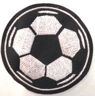 Reversed Soccer ball (on black)